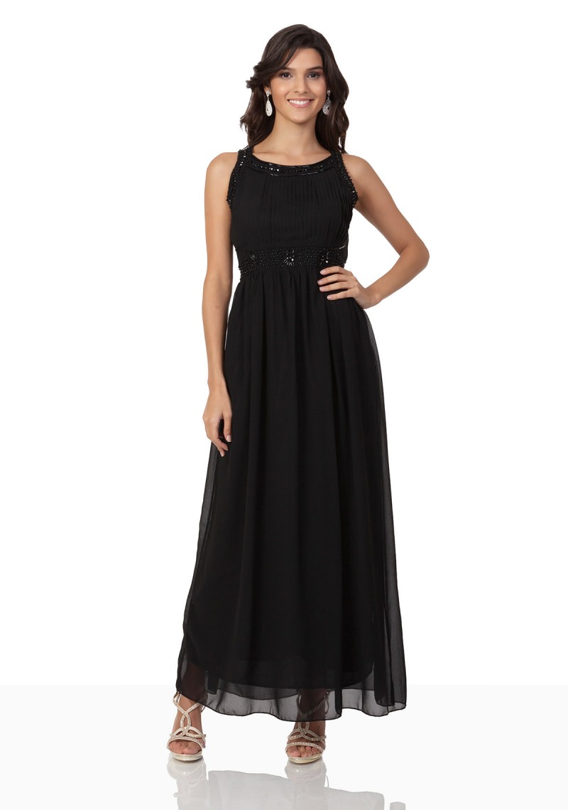 Abendkleid aus Chiffon in Schwarz ✮ Onlinehandel ☆ VIP Dress ✮ Abendkleid aus Chiffon in Schwarz ✮ Onlinehandel ☆ VIP Dress ✮